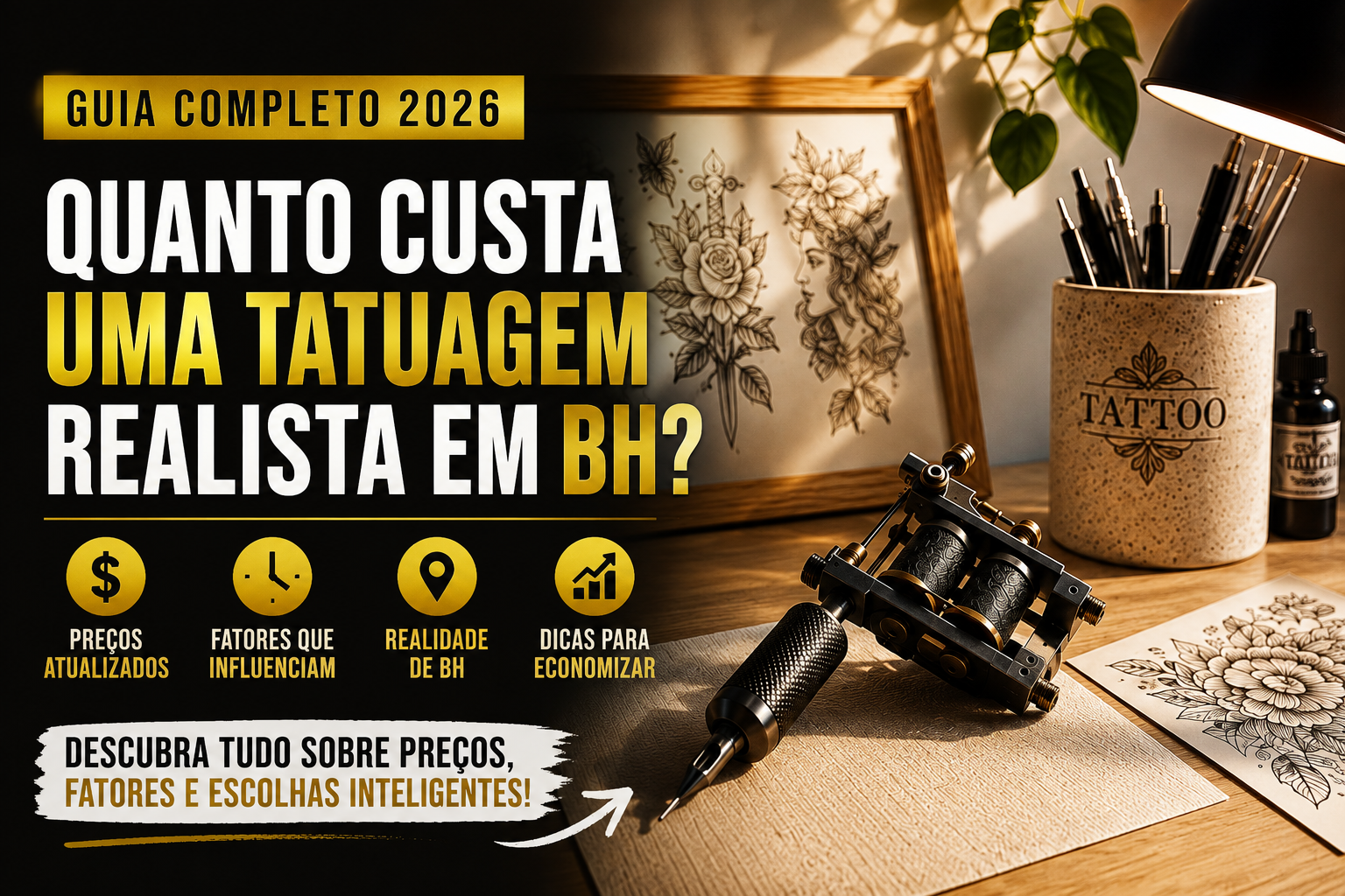 Tabela de preços de tatuagem em Belo Horizonte 2026 — Carlos Tattoo BH