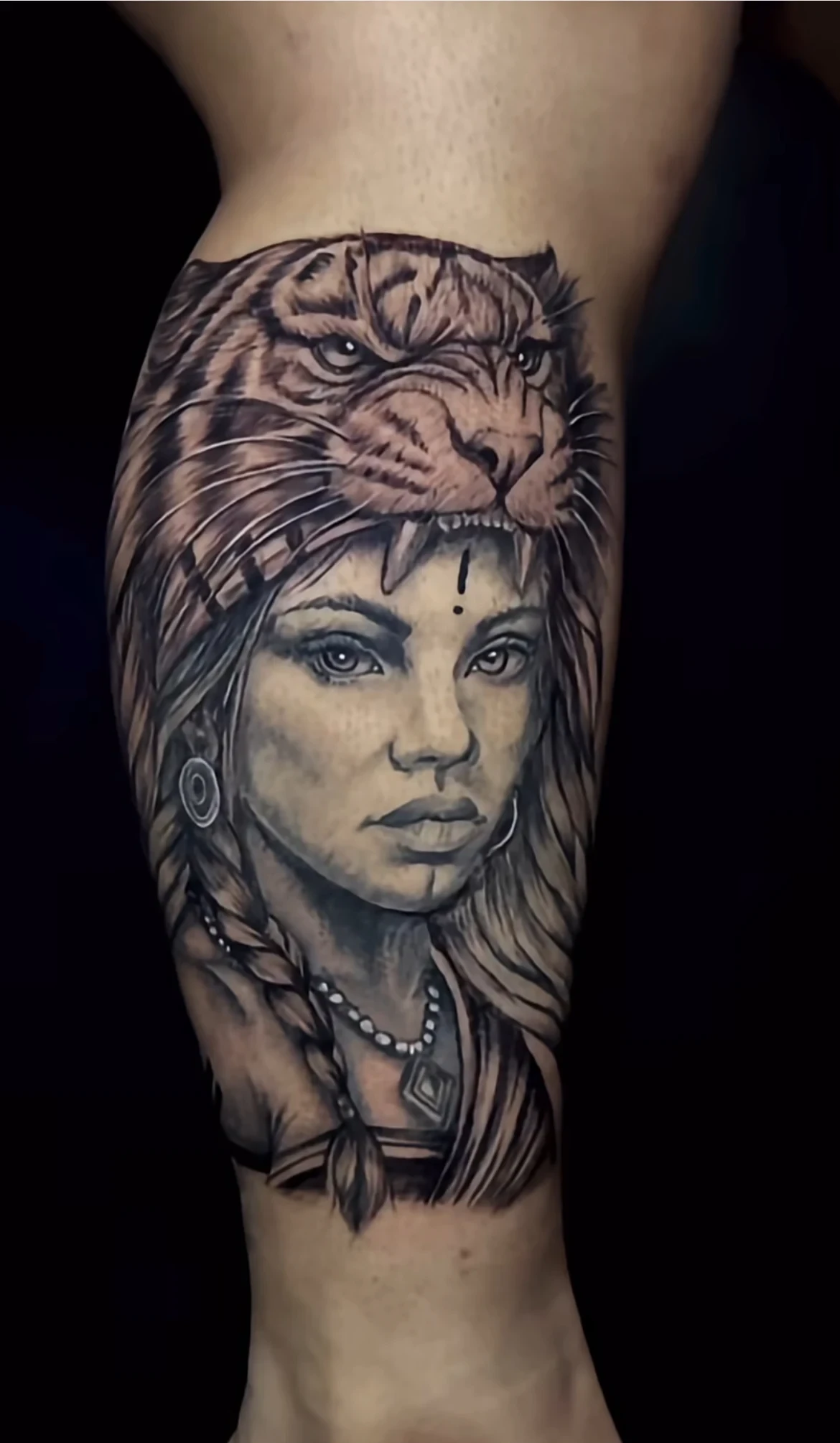 Nativa tigre realismo BH — Carlos Tattoo BH
