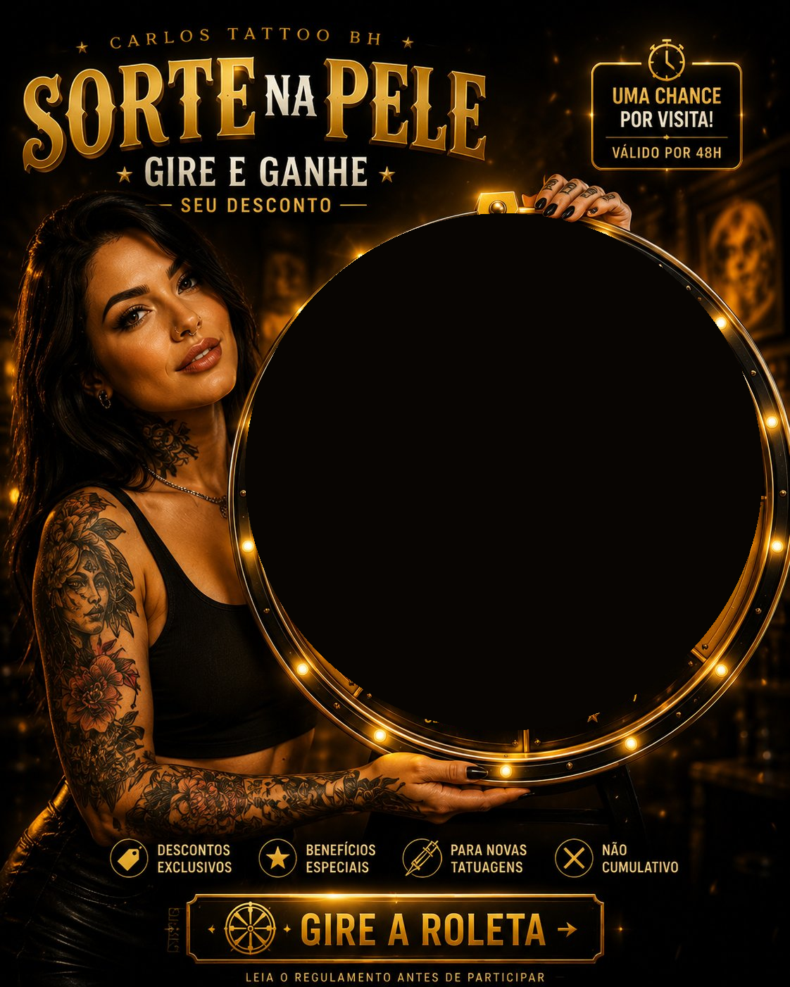 Sorte na Pele — Carlos Tattoo BH