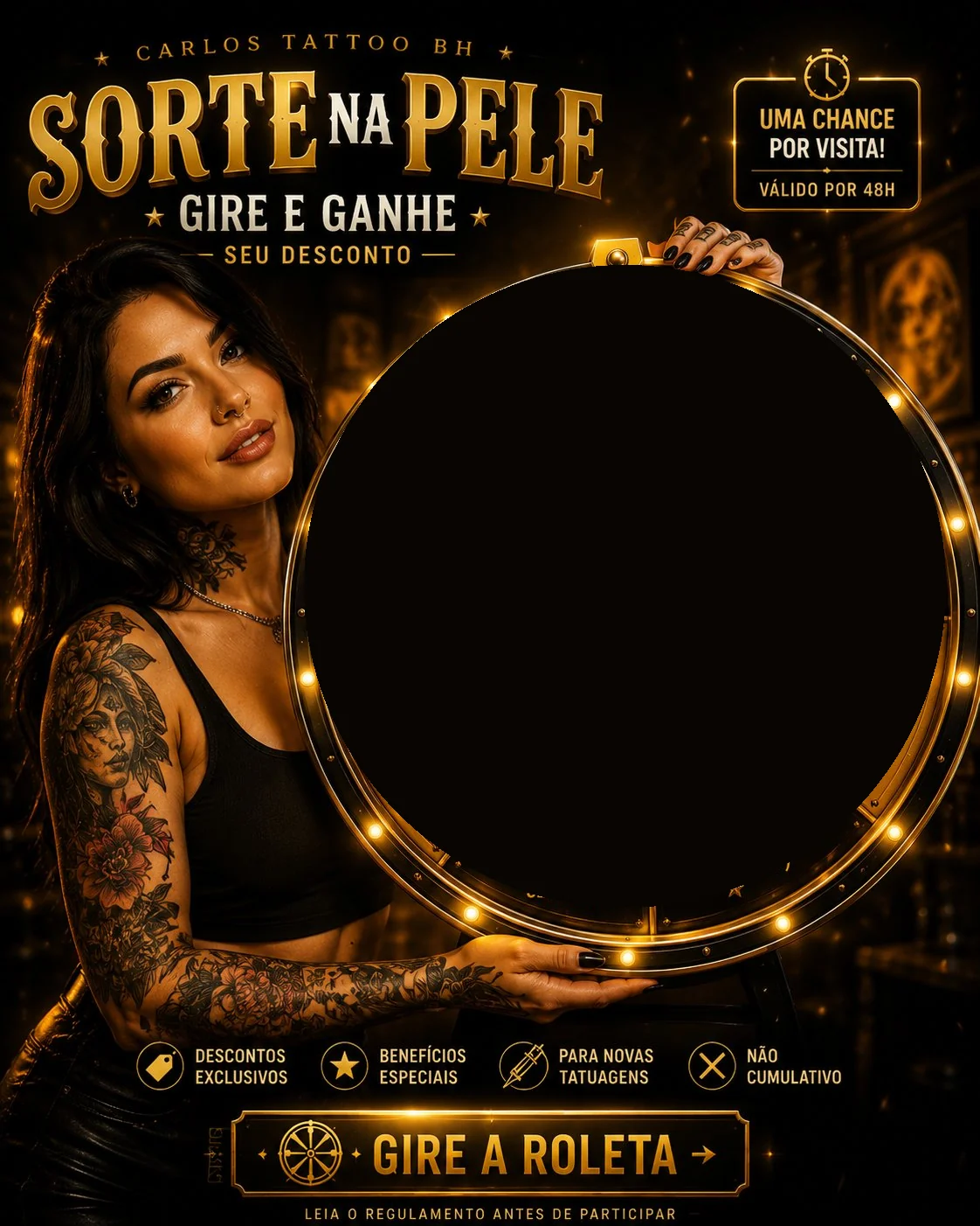Sorte na Pele — Carlos Tattoo BH