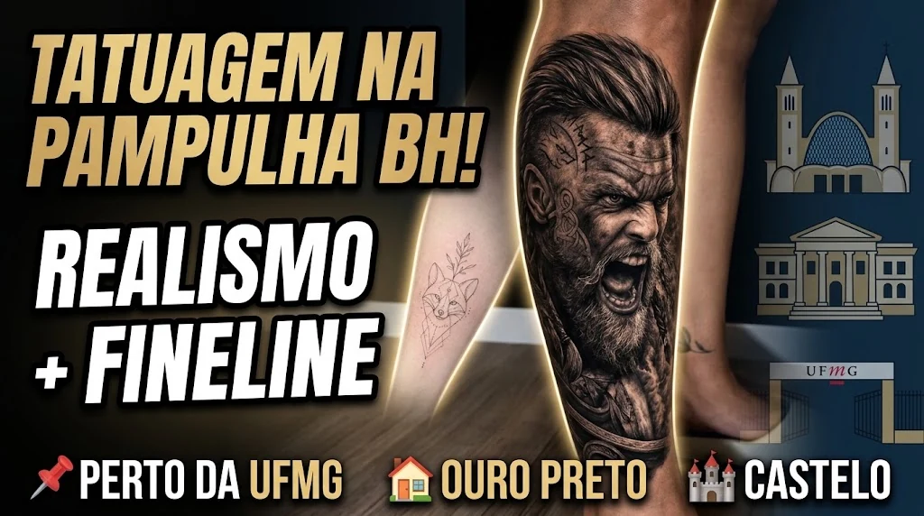 Tatuagem na Pampulha BH — Carlos Tattoo BH, realismo e fineline